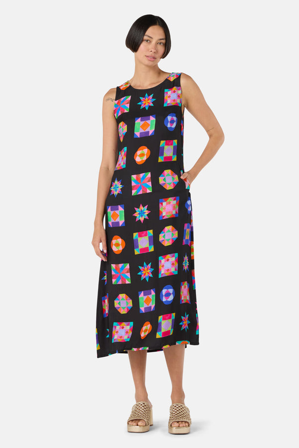 Gorman - Pinwheel Midi Dress - print