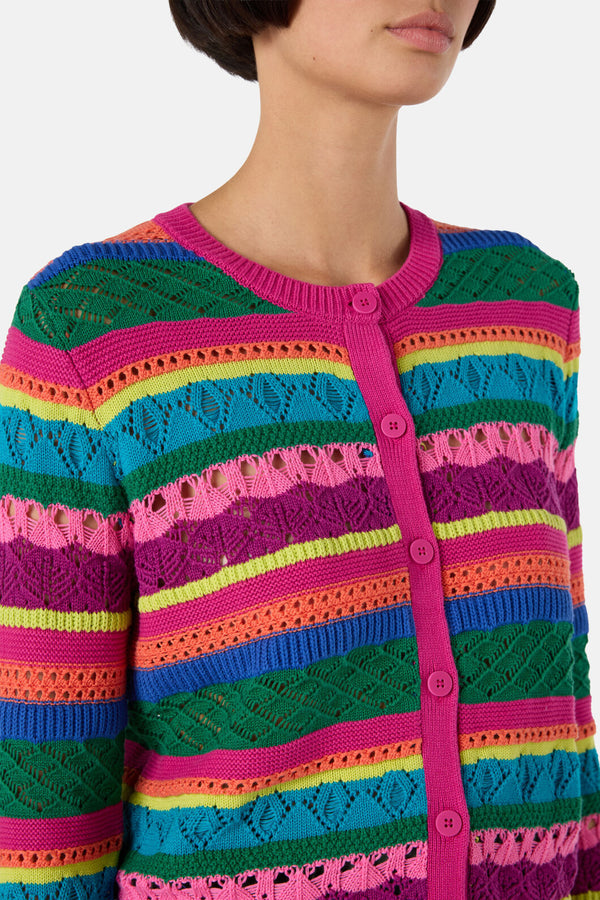 Gorman - Stripetastic Cotton Cardigan - stripe