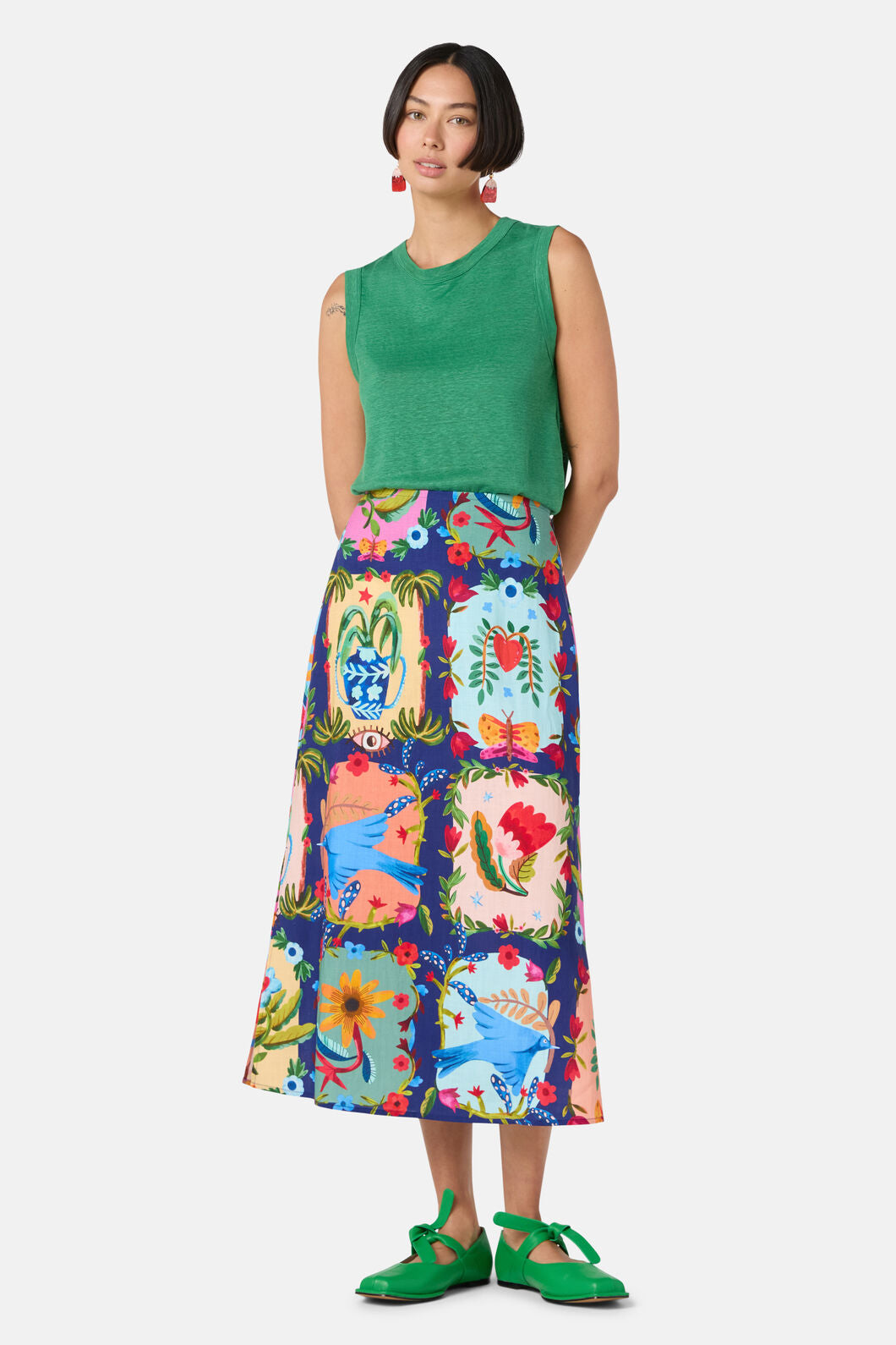 Gorman - Little Things Placement Skirt - print