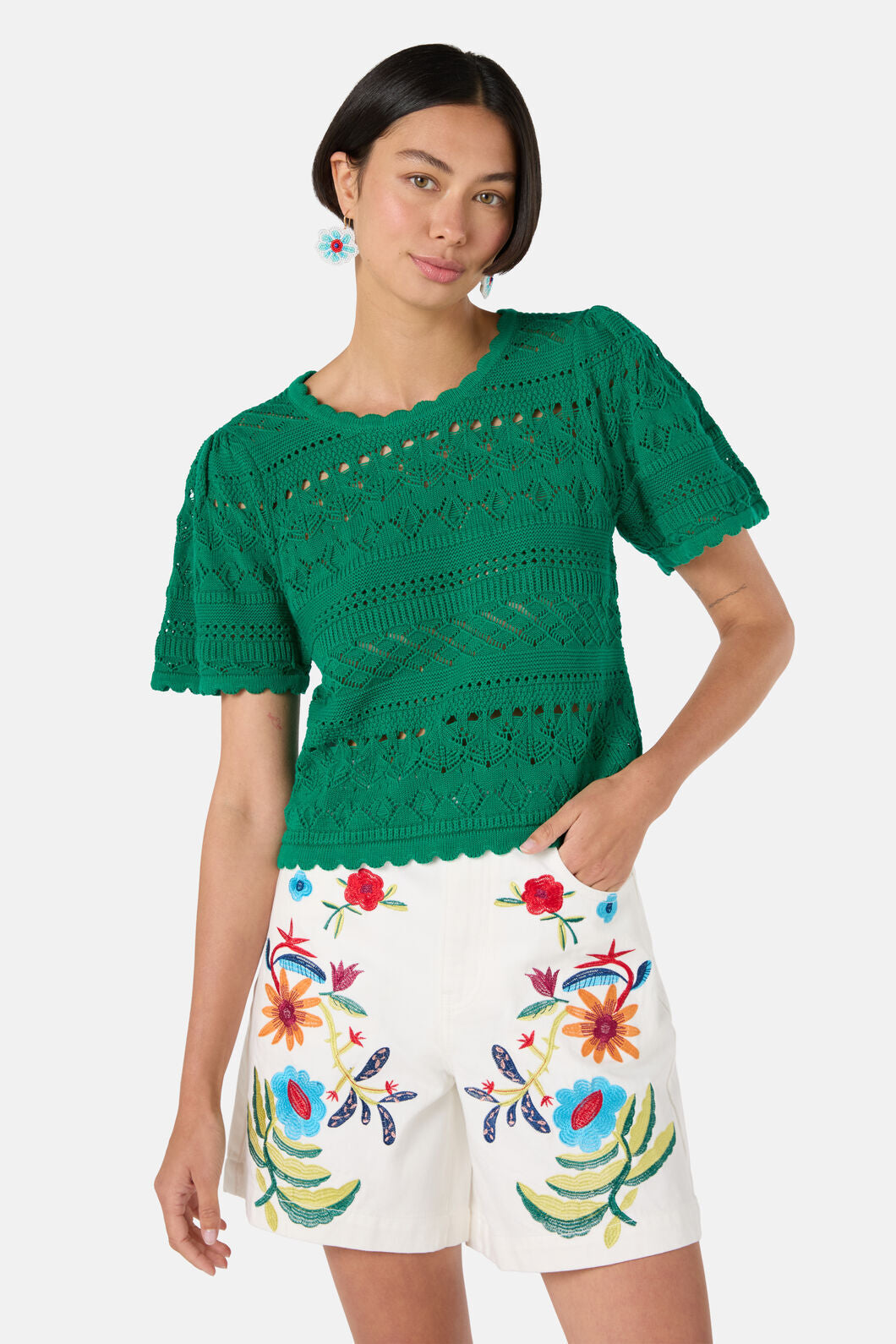 Gorman - Carla Knit Top - green