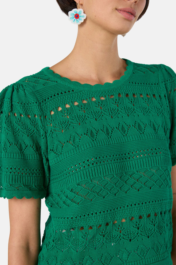 Gorman - Carla Knit Top - green