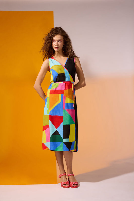 Gorman - Abstract Symphony Reversible Dress - print