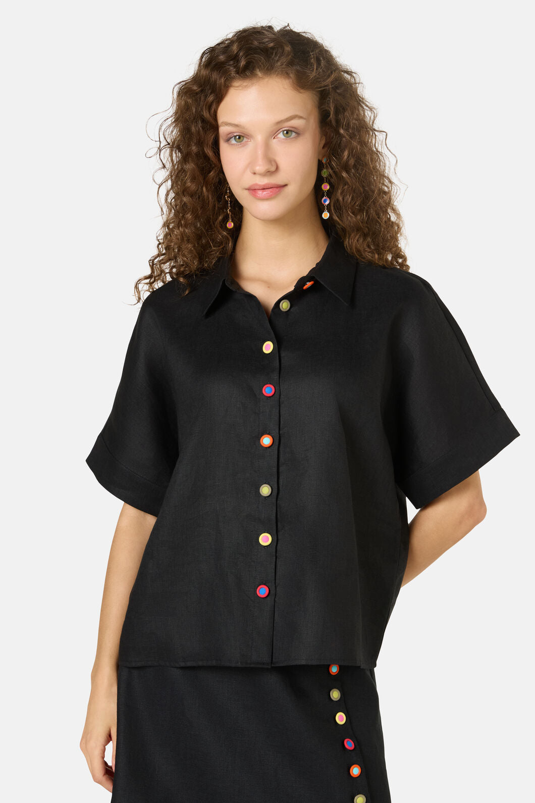 Gorman - Benne Button Plain Shirt - black