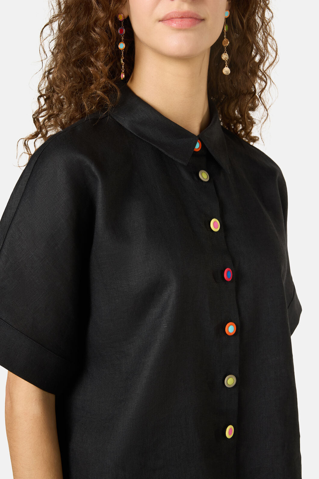 Gorman - Benne Button Plain Shirt - black