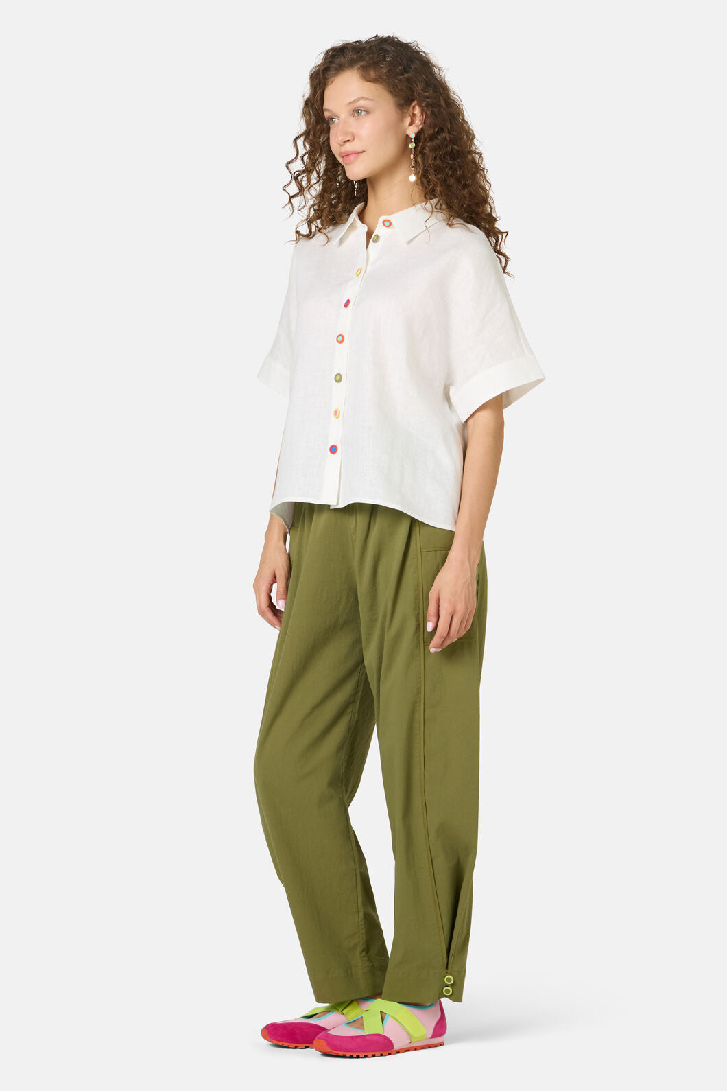 Gorman - Benne Button Plain Shirt - white