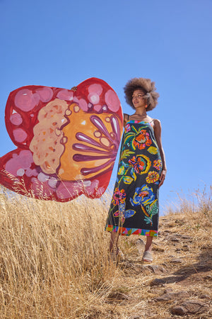 Gorman - FloralSymphonyEmbroideredDress - print