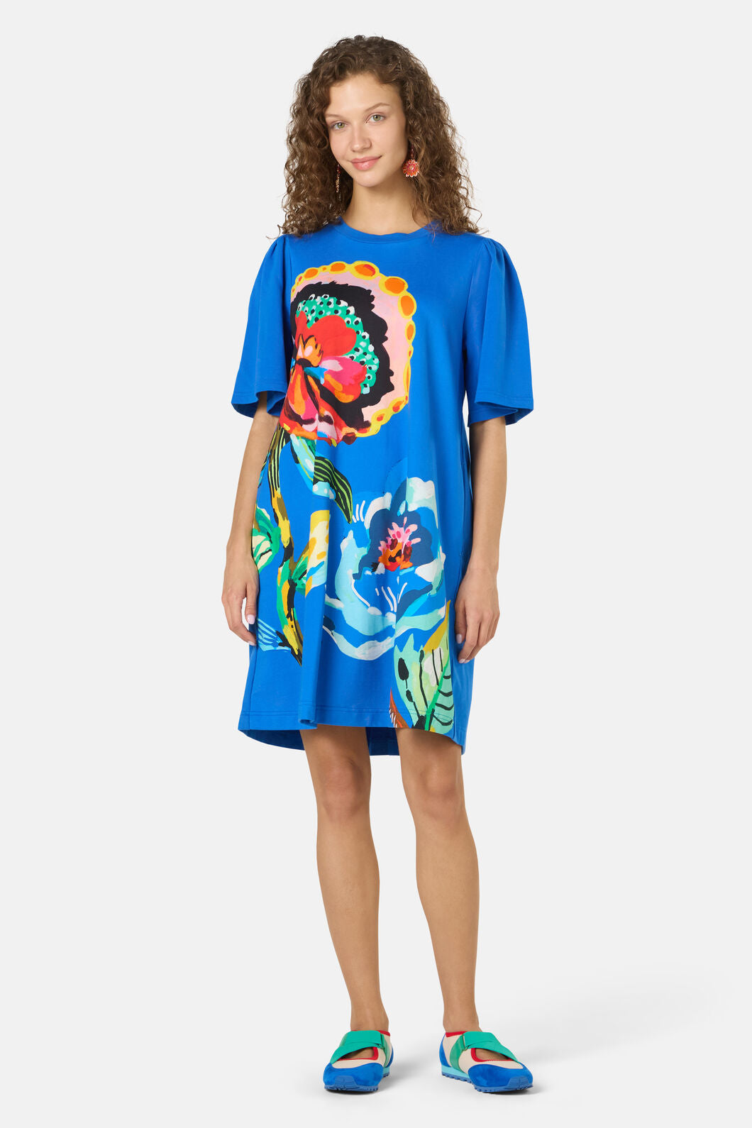 Gorman - Floral Symphony Tee Dress - blue