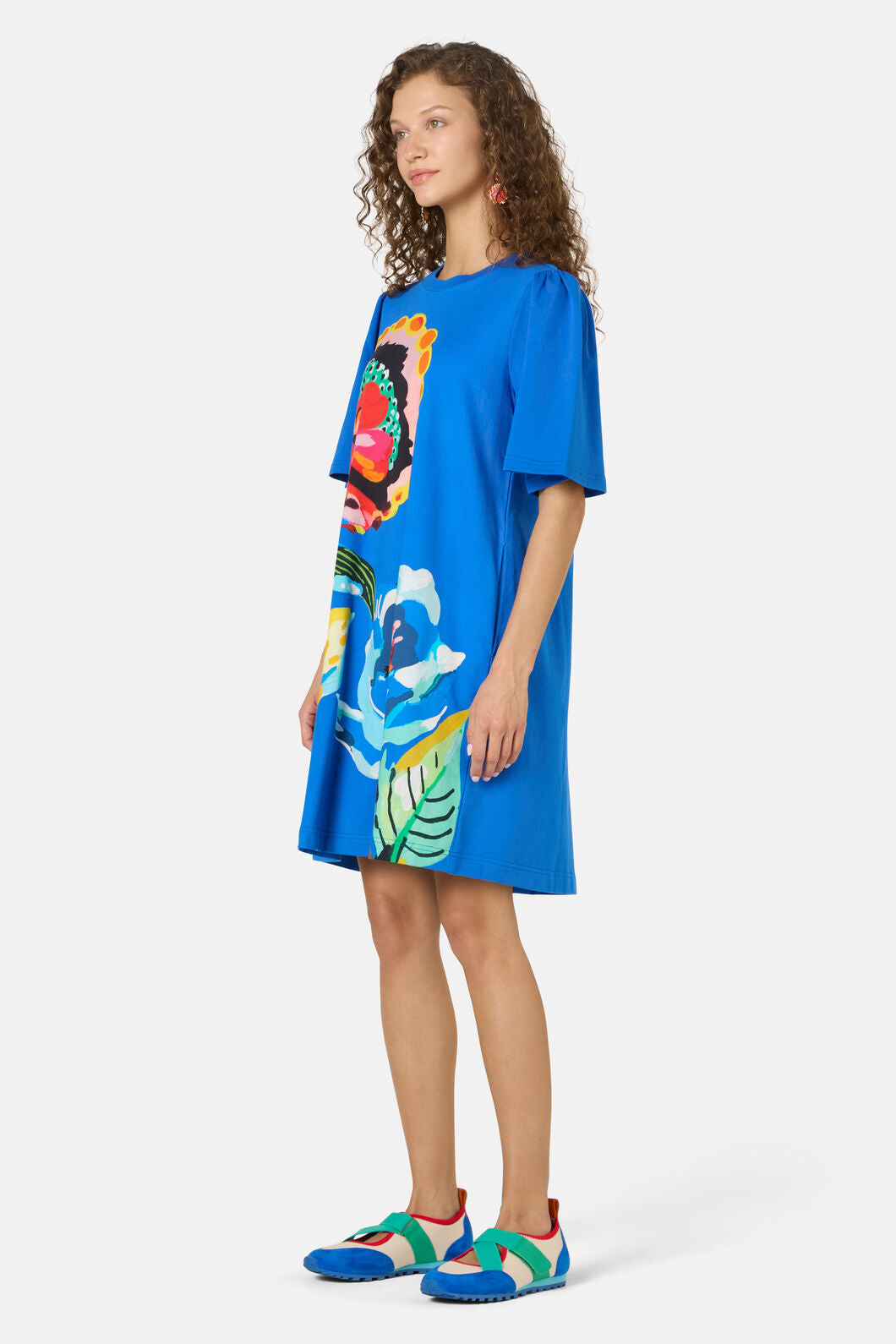 Gorman - Floral Symphony Tee Dress - blue