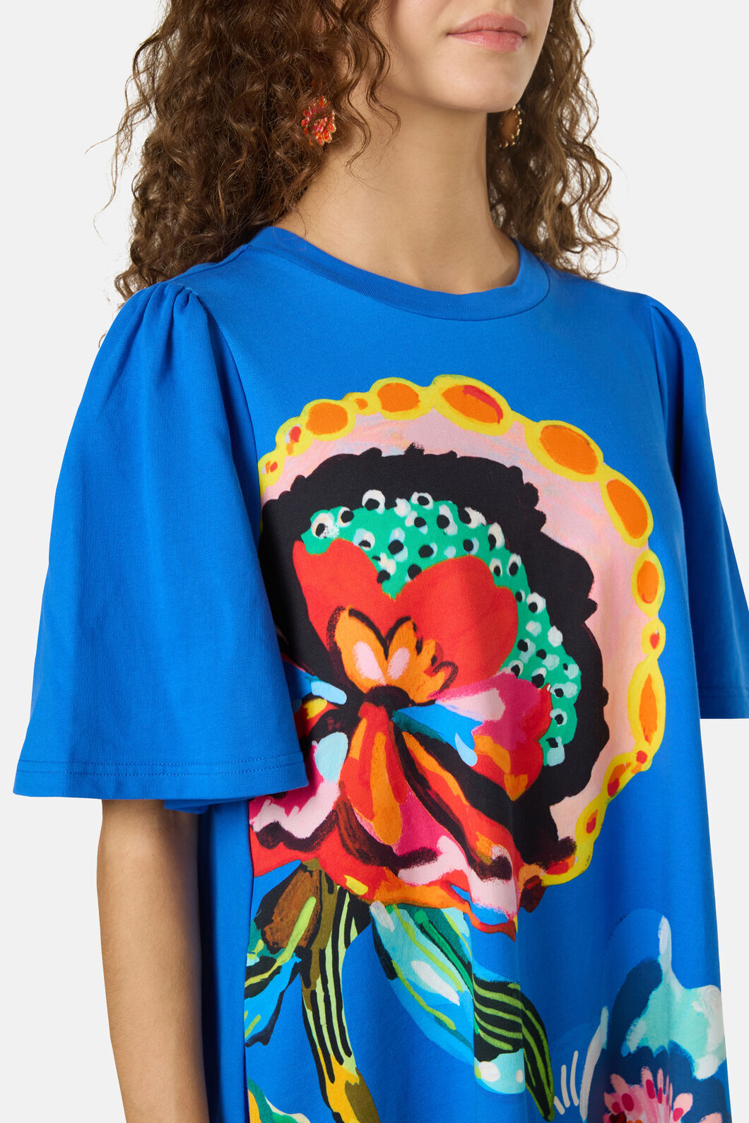 Gorman - Floral Symphony Tee Dress - blue