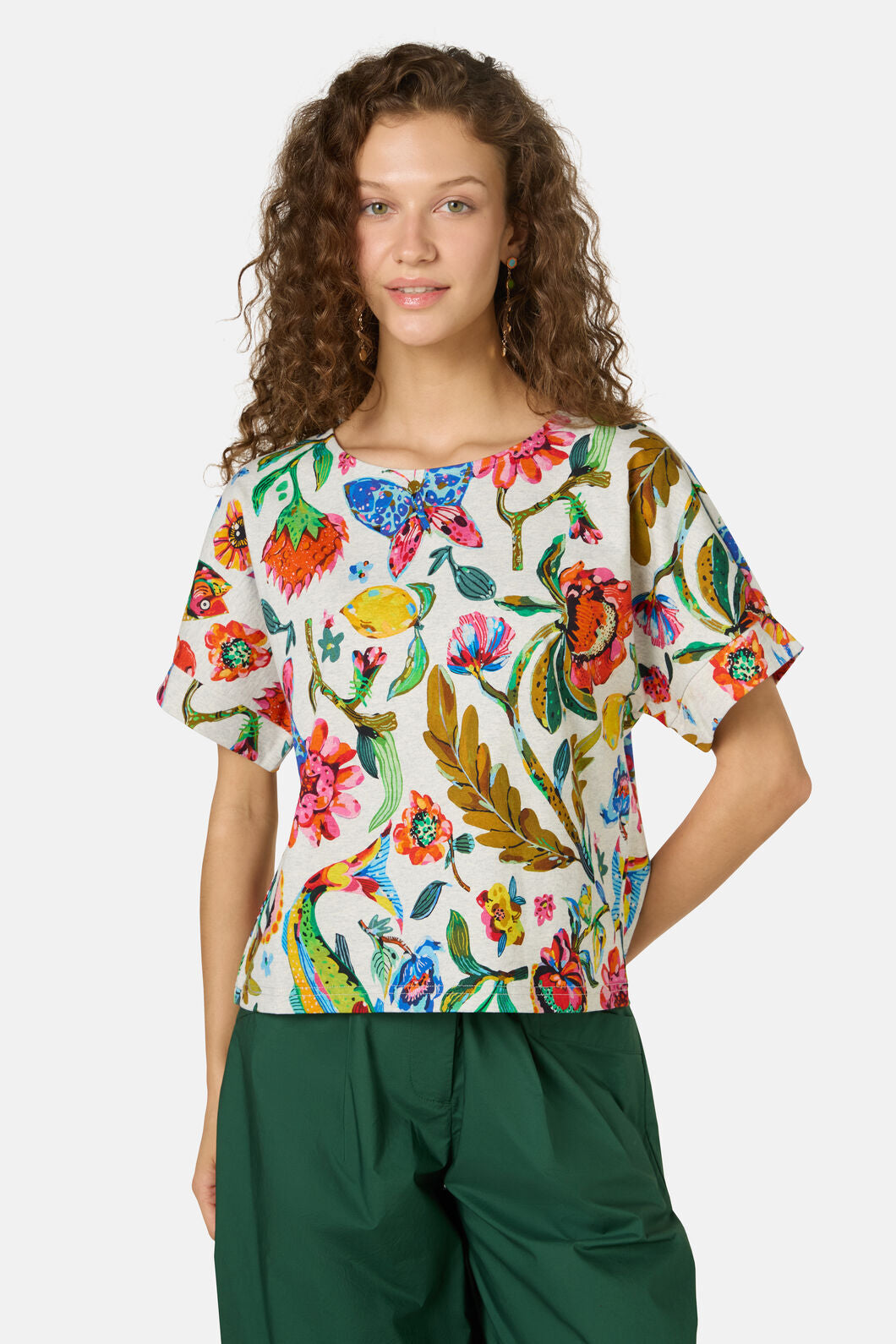 Gorman - Floral Symphony Yardage Tee - print