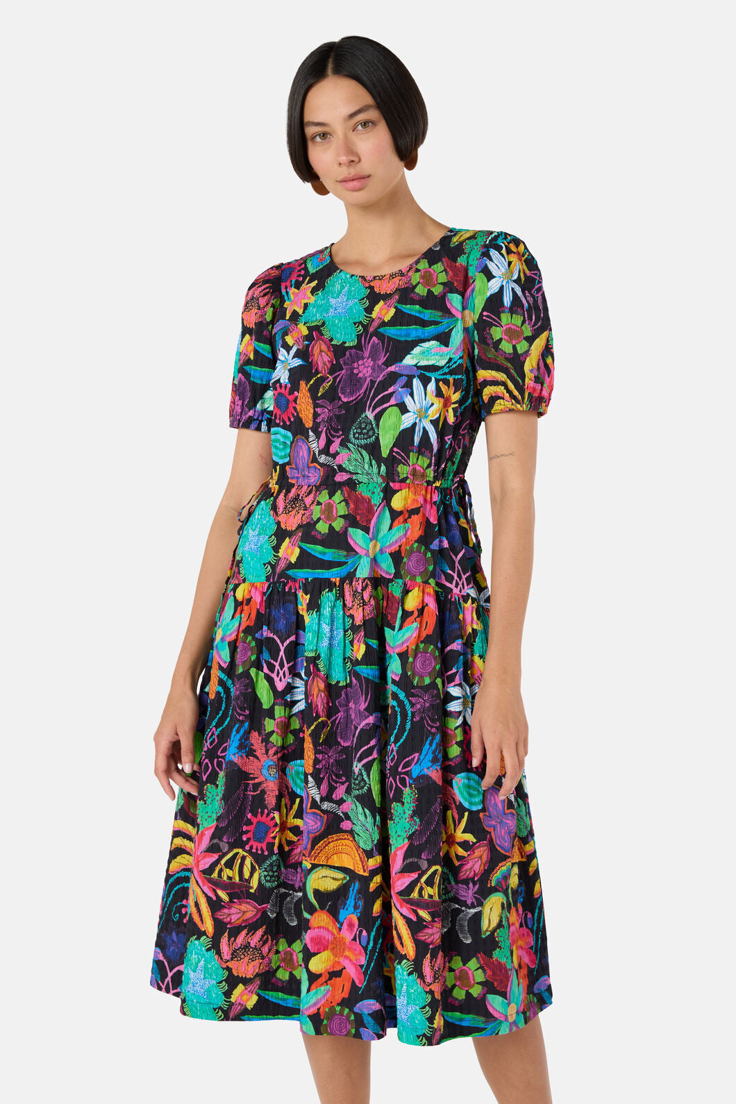 Gorman - Papaya Palm Tiered Dress - print