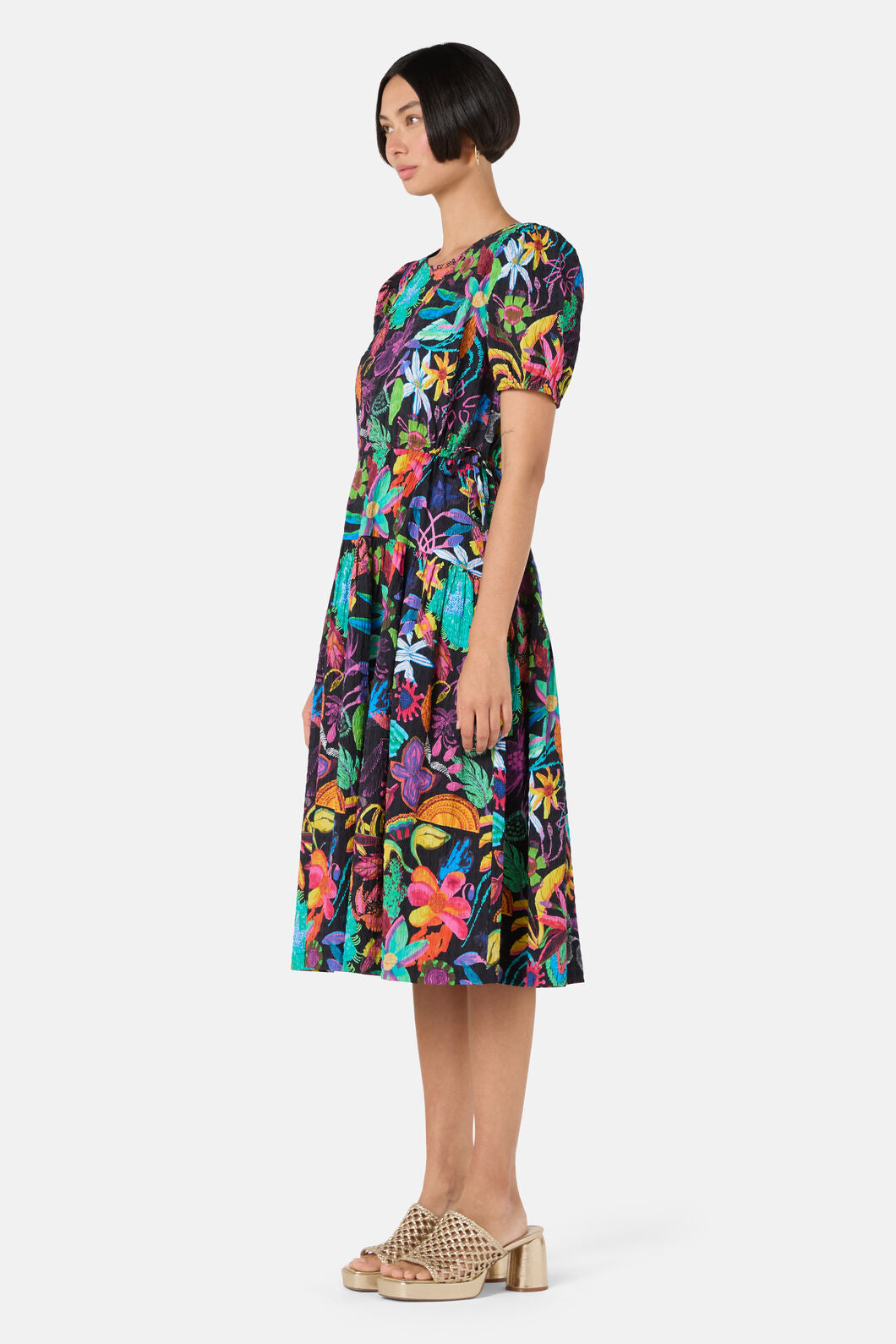 Gorman - Papaya Palm Tiered Dress - print