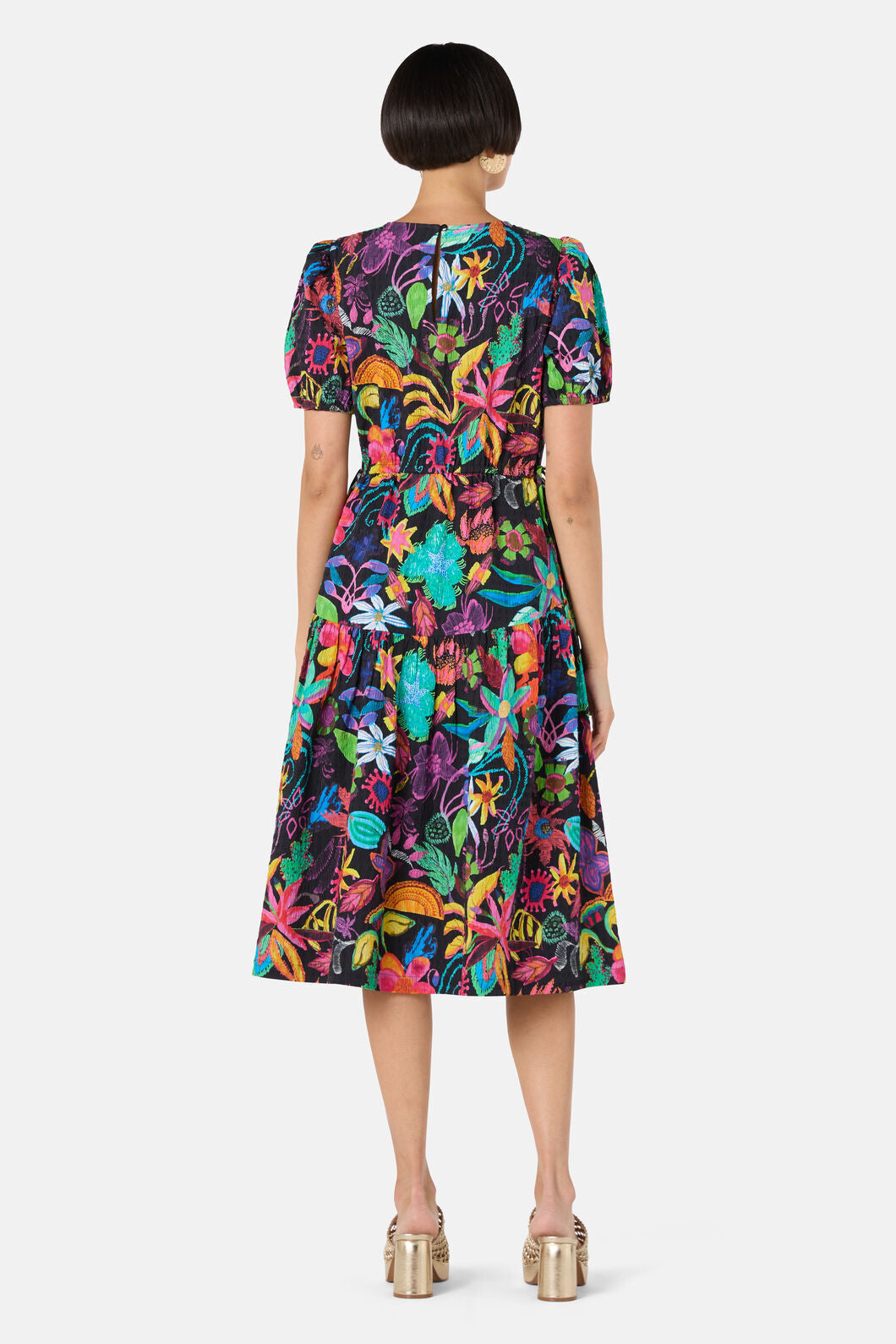 Gorman - Papaya Palm Tiered Dress - print