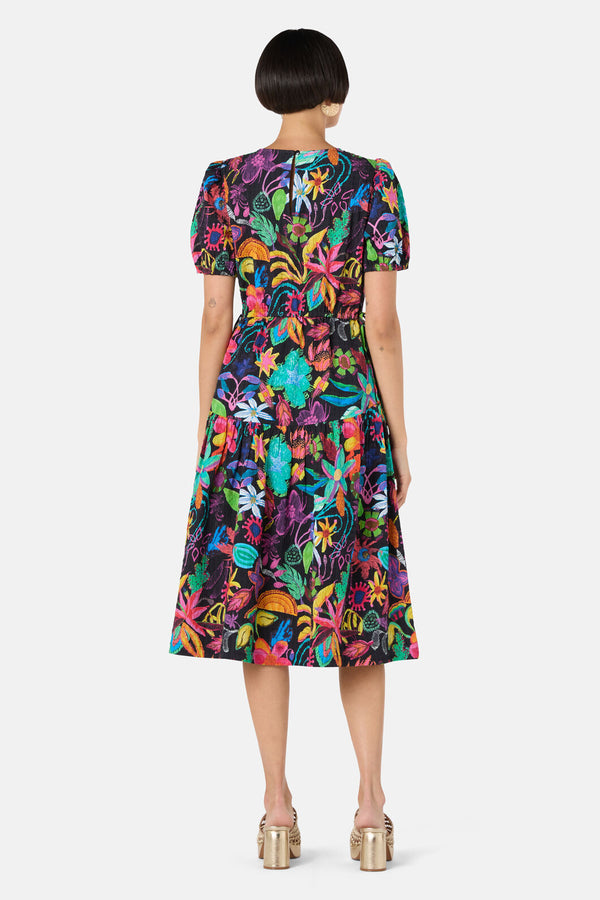 Gorman - Papaya Palm Tiered Dress - print