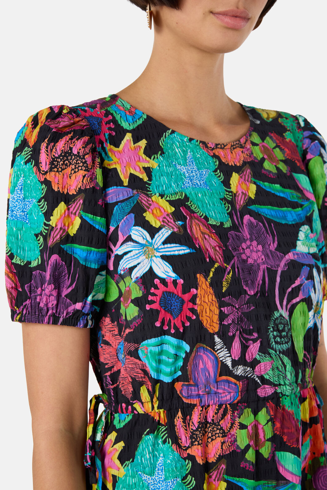 Gorman - Papaya Palm Tiered Dress - print