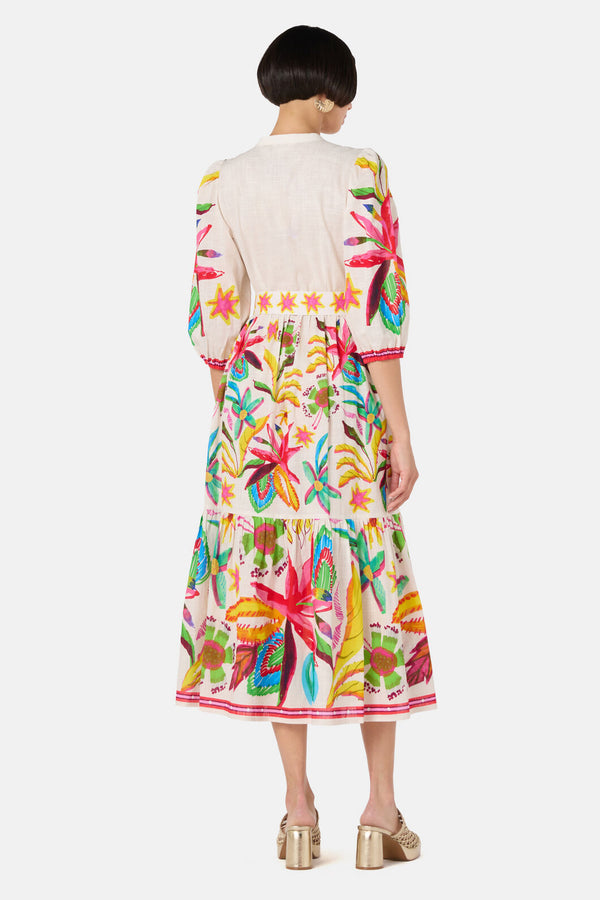 Gorman - Papaya Palm Long Shirt Dress - print