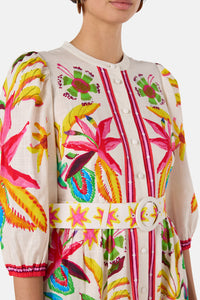 Gorman - Papaya Palm Long Shirt Dress - print