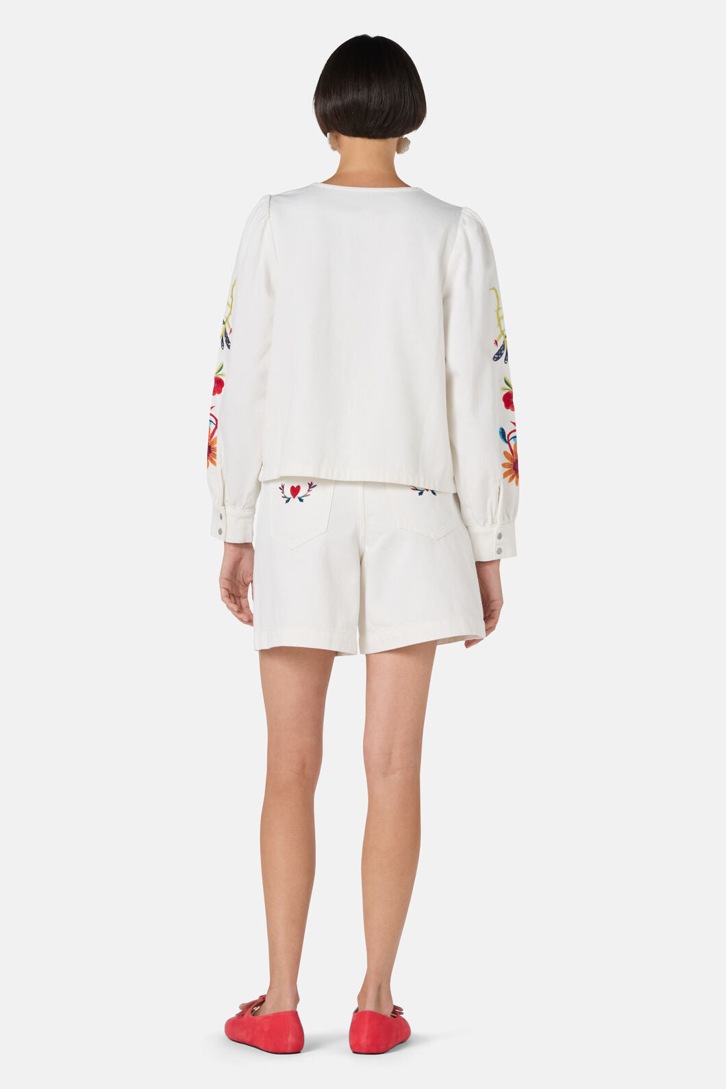 Gorman - Little Things Denim Tie Jacket - cream
