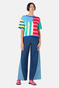 Gorman - Abstract Line Block Top - multi