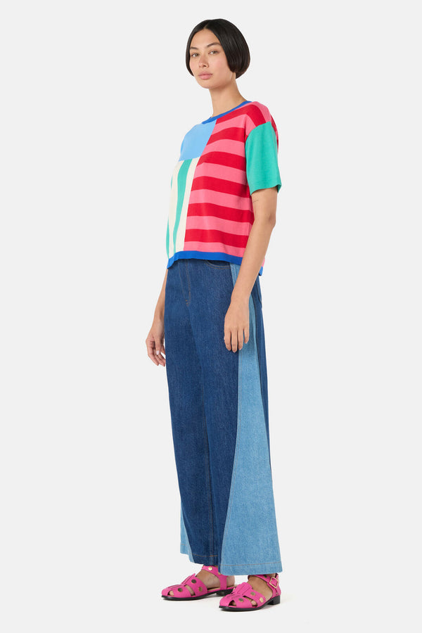 Gorman - Abstract Line Block Top - multi