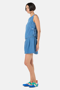 Gorman - Bowtiful Denim Tank - mid-blue