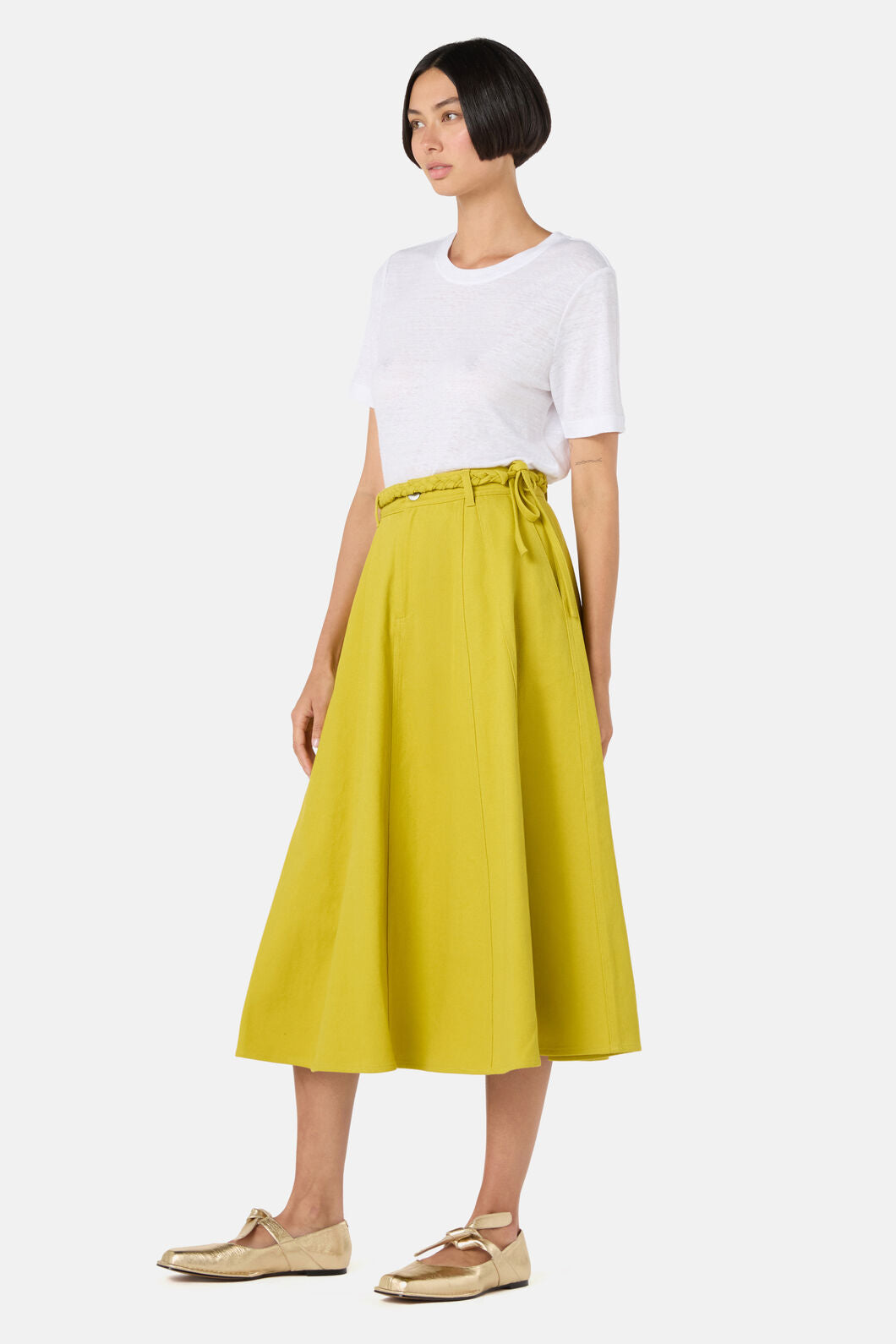 Gorman - Olive Garden Denim Skirt - olive