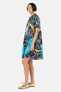 Gorman - Linework Cotton Shirt Dress - print