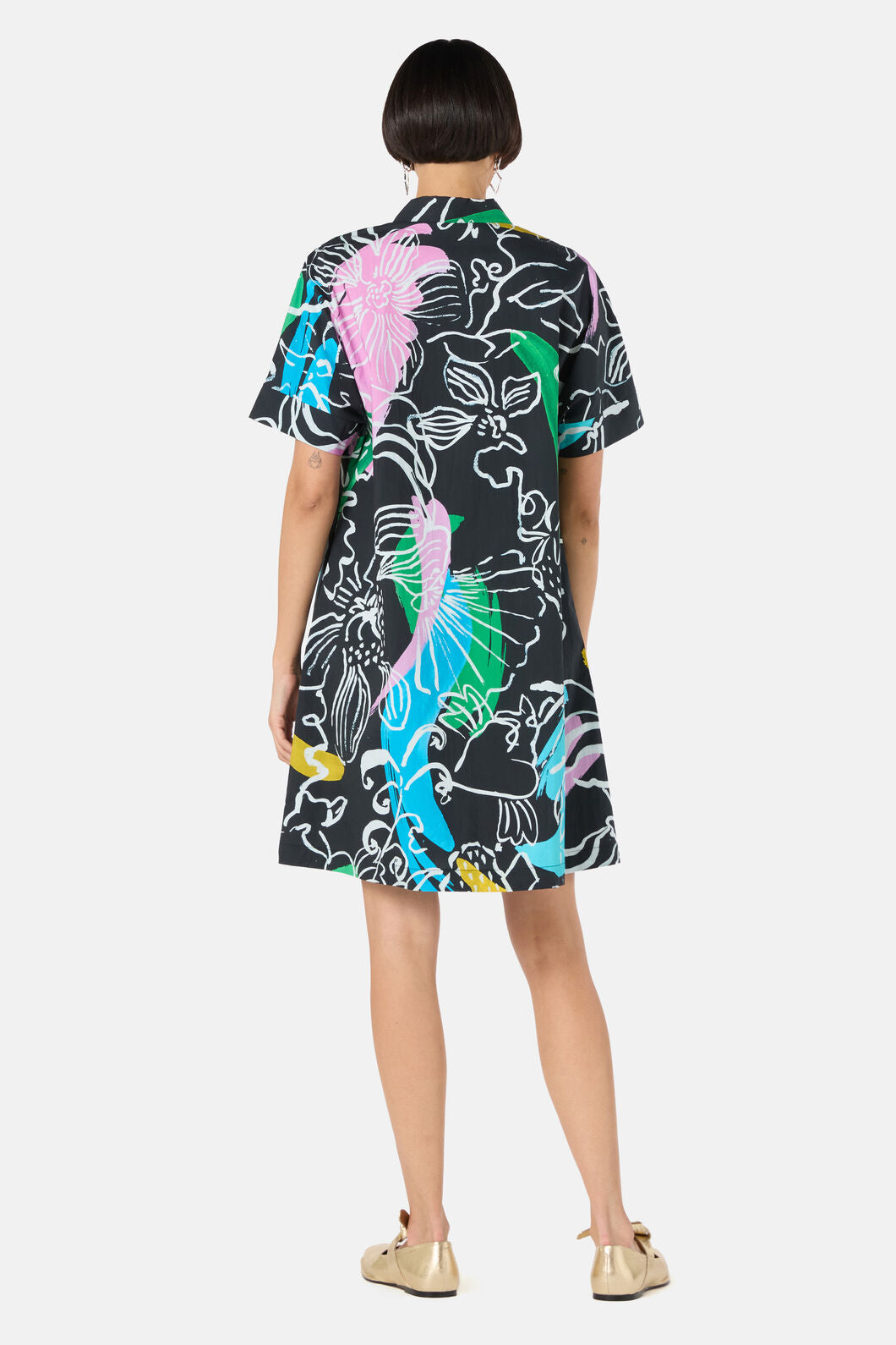 Gorman - Linework Cotton Shirt Dress - print