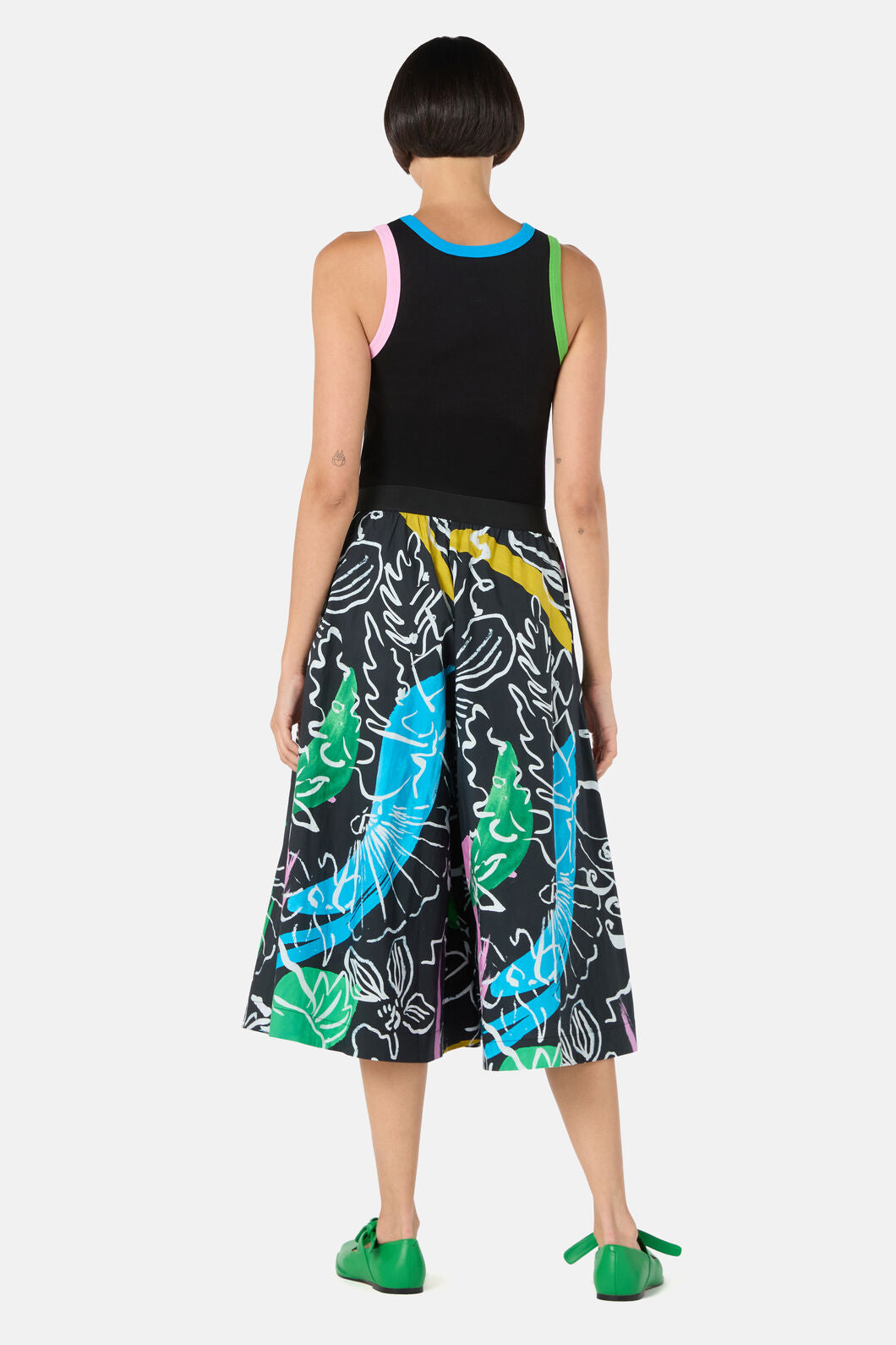Gorman - Linework Cotton Skort - print