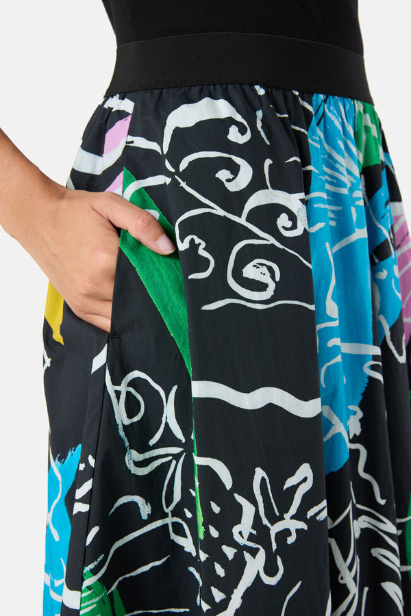 Gorman - Linework Cotton Skort - print