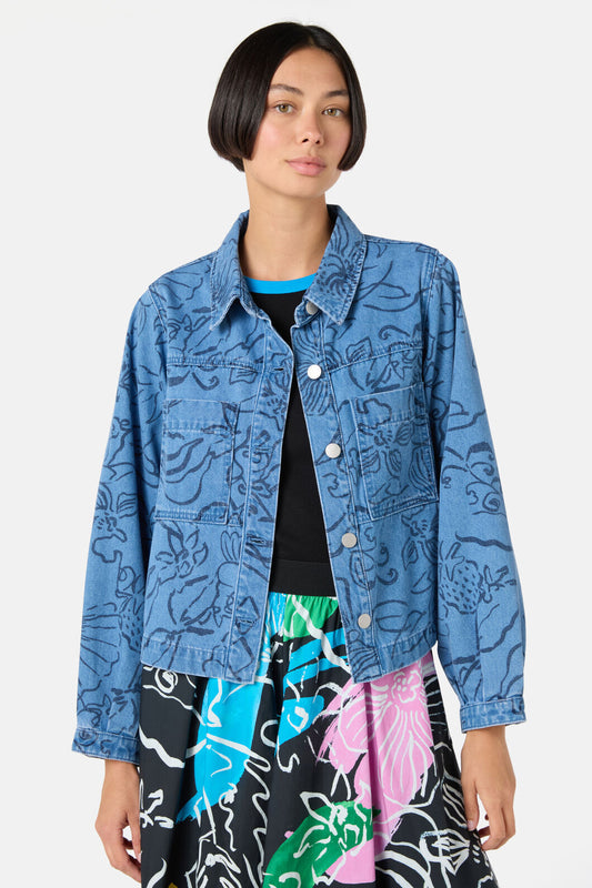 Gorman - Linework Denim Jacket - print