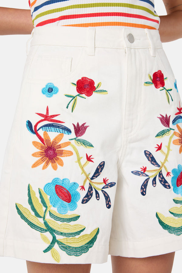 Gorman - Little Things Denim Short - cream