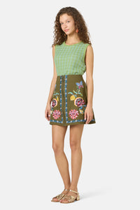 Gorman - Floral Symphony Mini Skirt - khaki