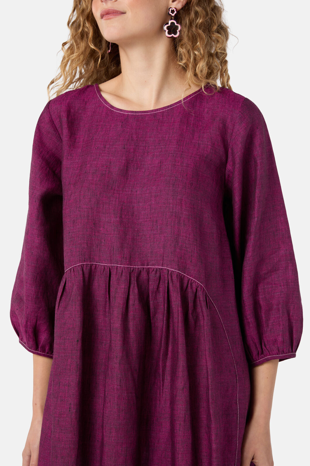 gorman linen dress Top Stitch Shot Linen Dress Gorman