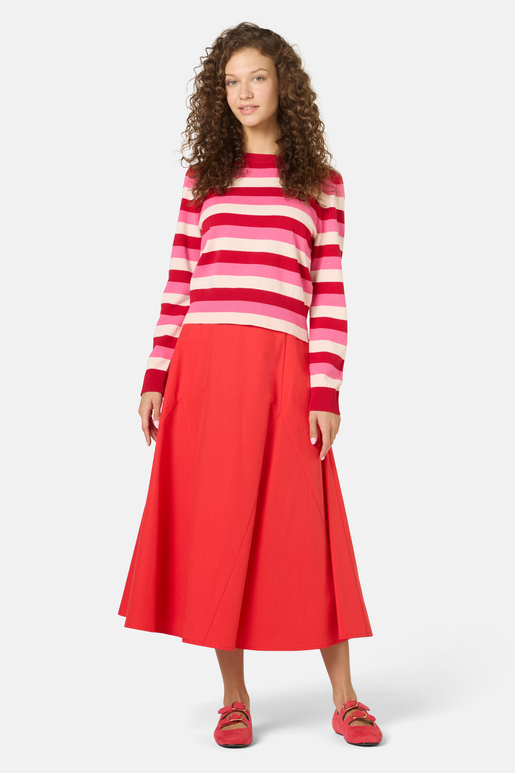 Gorman - Montage Stripe Cotton Jumper - stripe