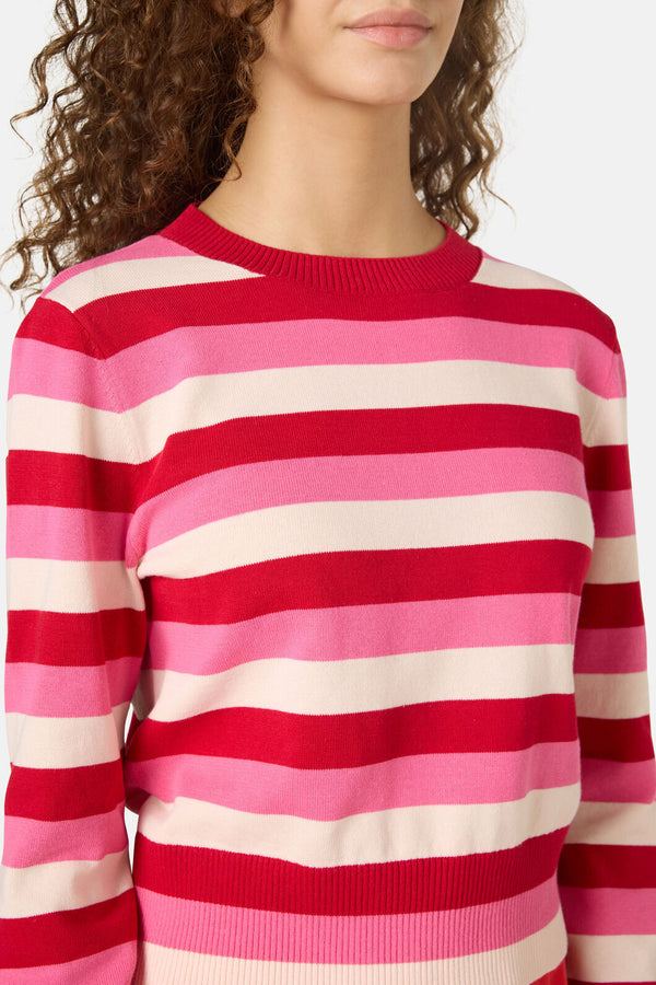 Gorman - Montage Stripe Cotton Jumper - stripe