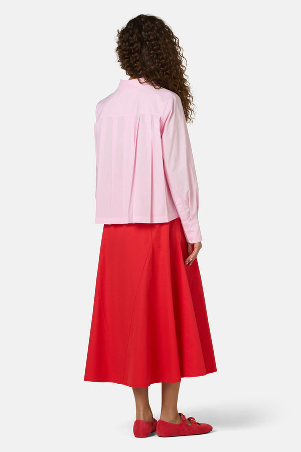 Gorman - Juno Pleated Cotton Shirt - pink