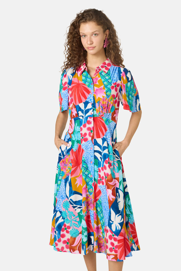 Gorman - Montage Print Shirt Dress - print