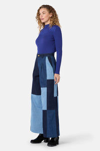 Gorman - Puzzle Denim Spliced Skort - denim