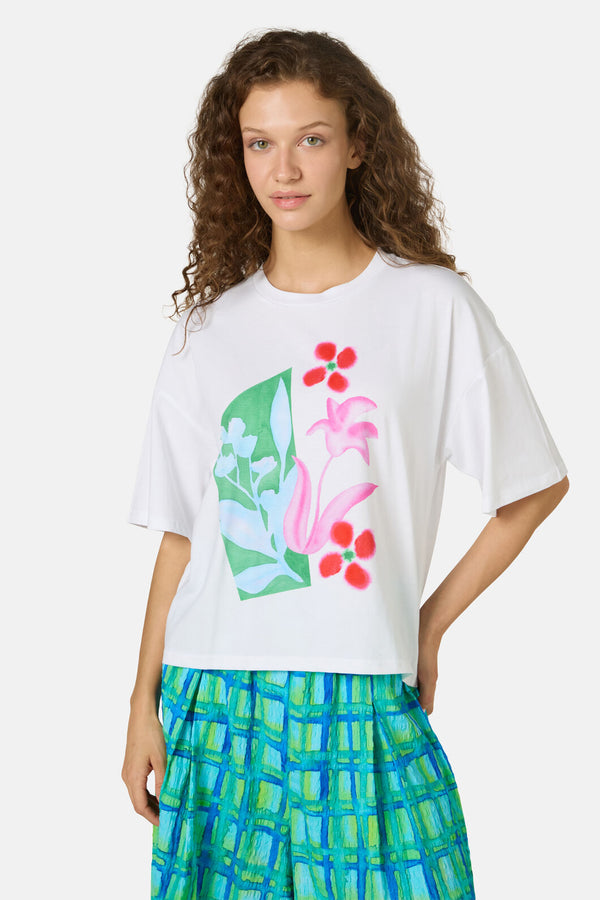 Gorman - Montage Print Relaxed Tee - white