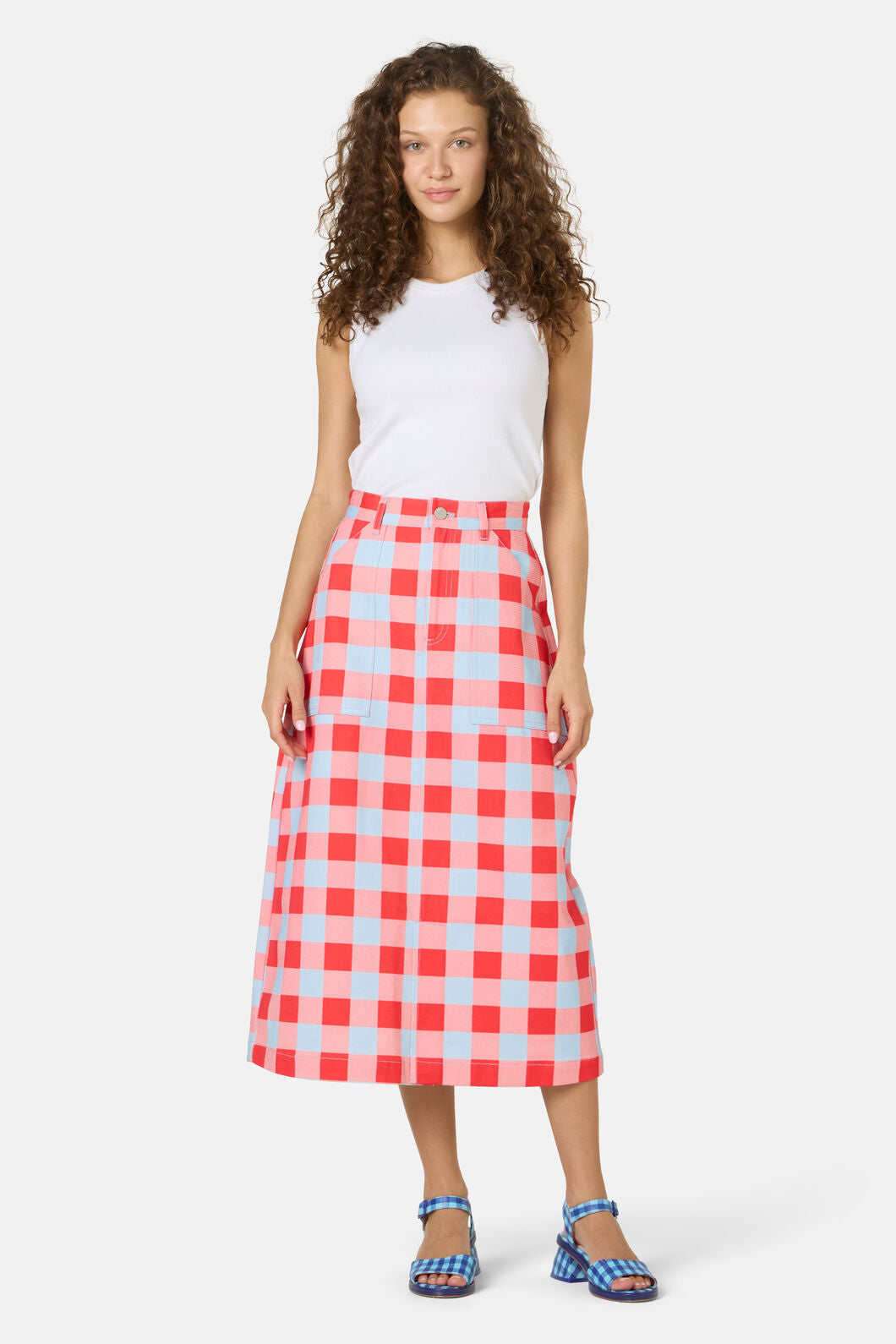 Gorman - Gimme Gingham Denim Skirt - check