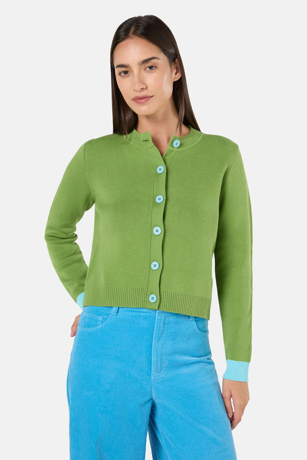 Gorman - Limewire Cotton Cardigan - lime