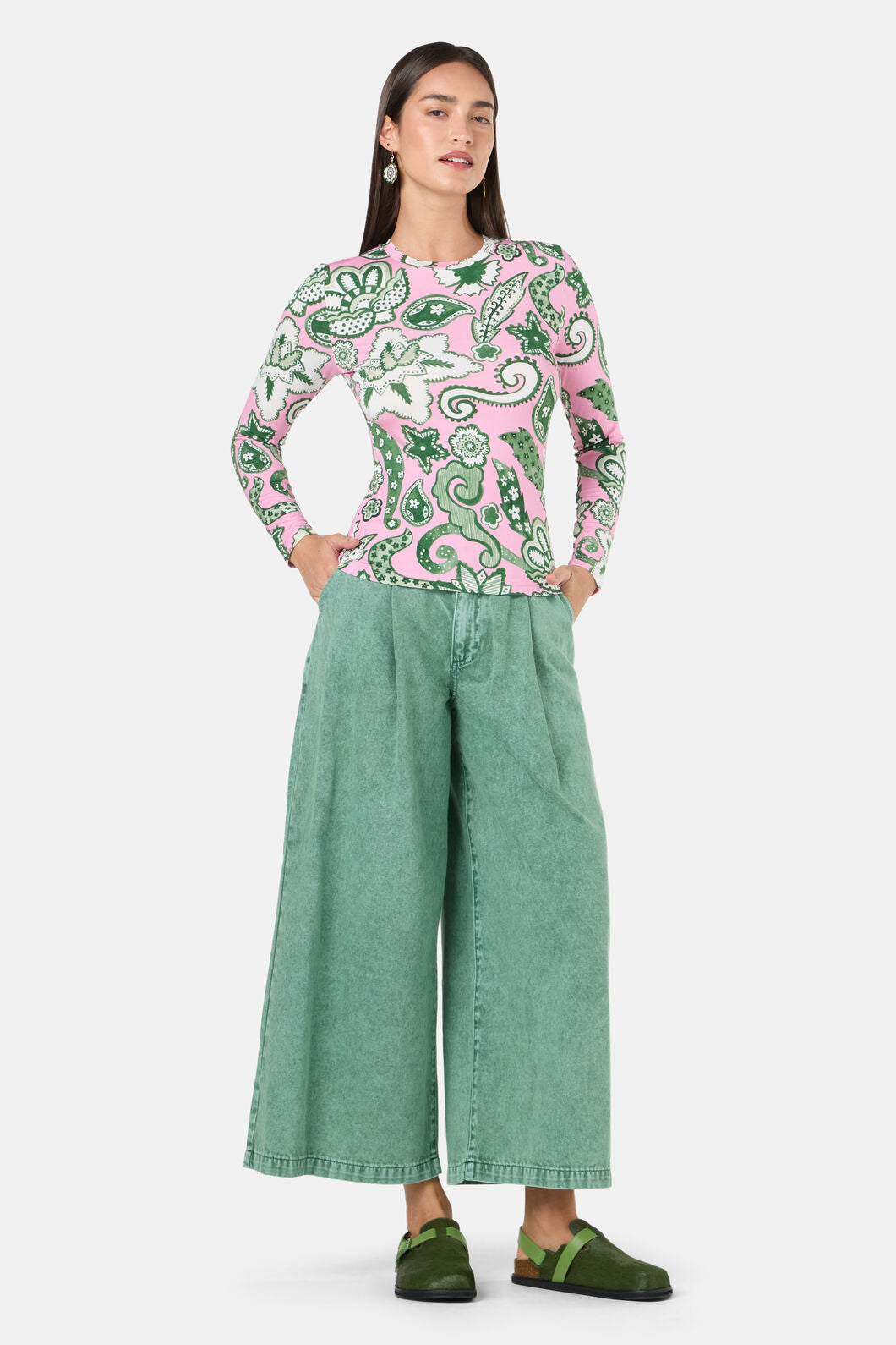 Gorman - Paisley Parade Long Sleeve Top - pink