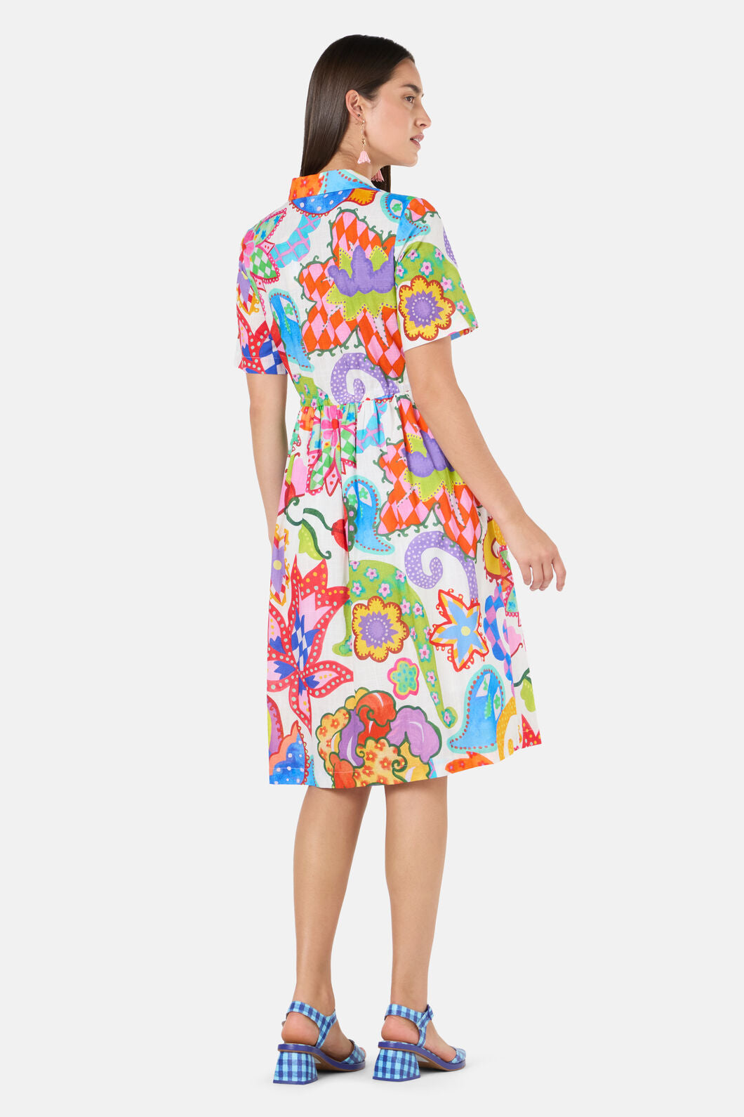 Gorman - Paisley Parade Shirt Dress - white
