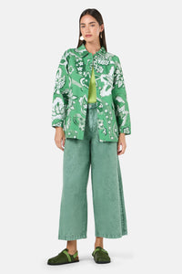 Gorman - Paisley Parade Denim Shacket - green