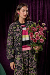 Gorman - Floral Flight Denim Bomber - black
