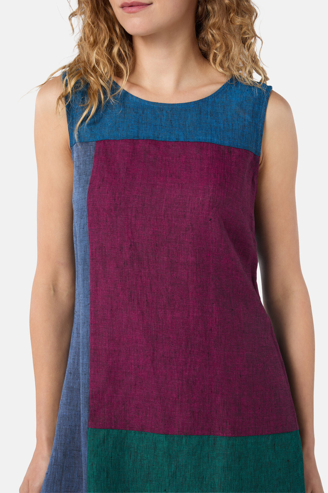 Gorman - Inky Spliced Linen Dress - multi