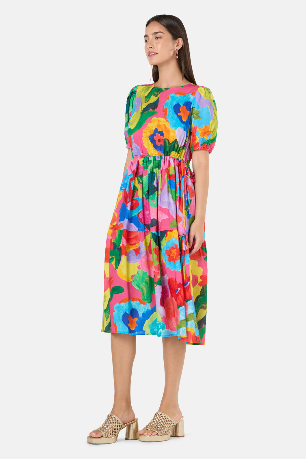 Gorman - Expressionist Tiered Dress - print