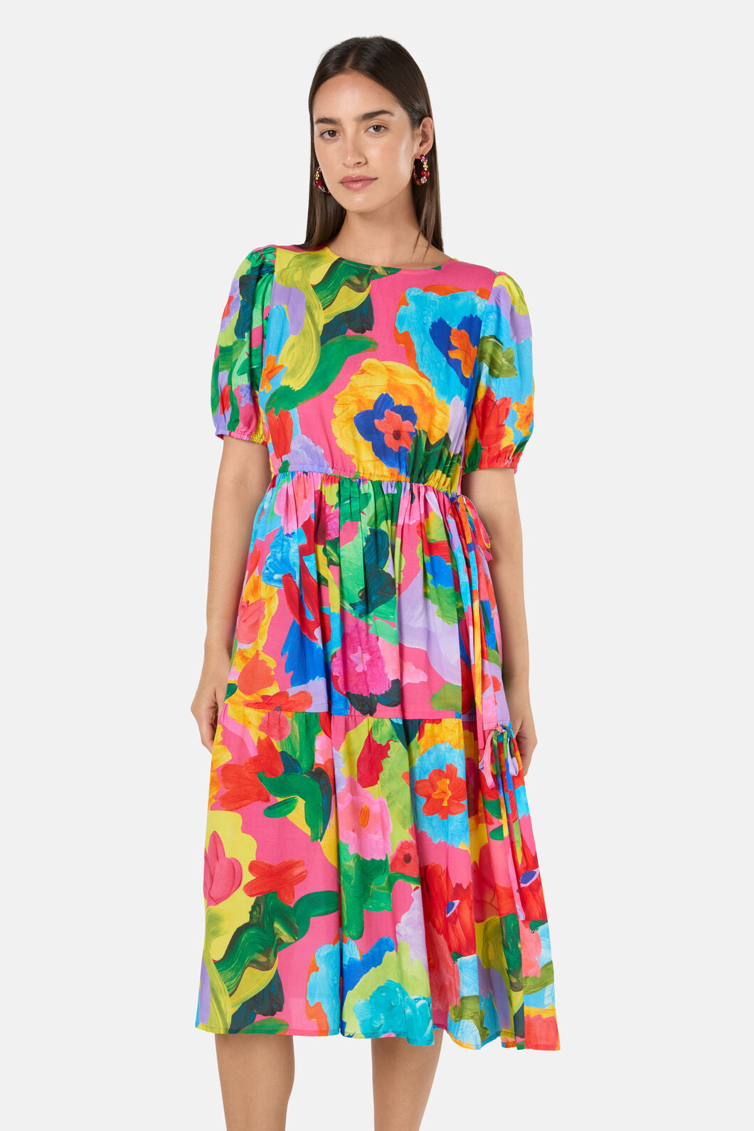 Gorman - Expressionist Tiered Dress - print