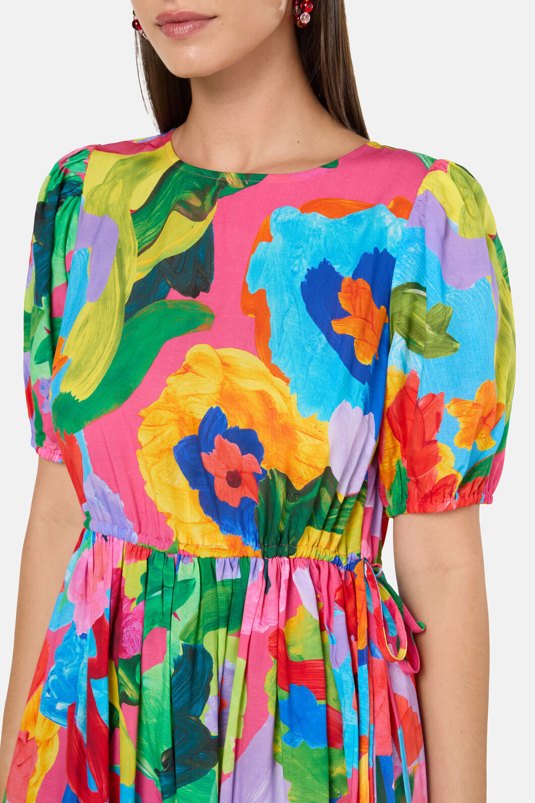 Gorman - Expressionist Tiered Dress - print